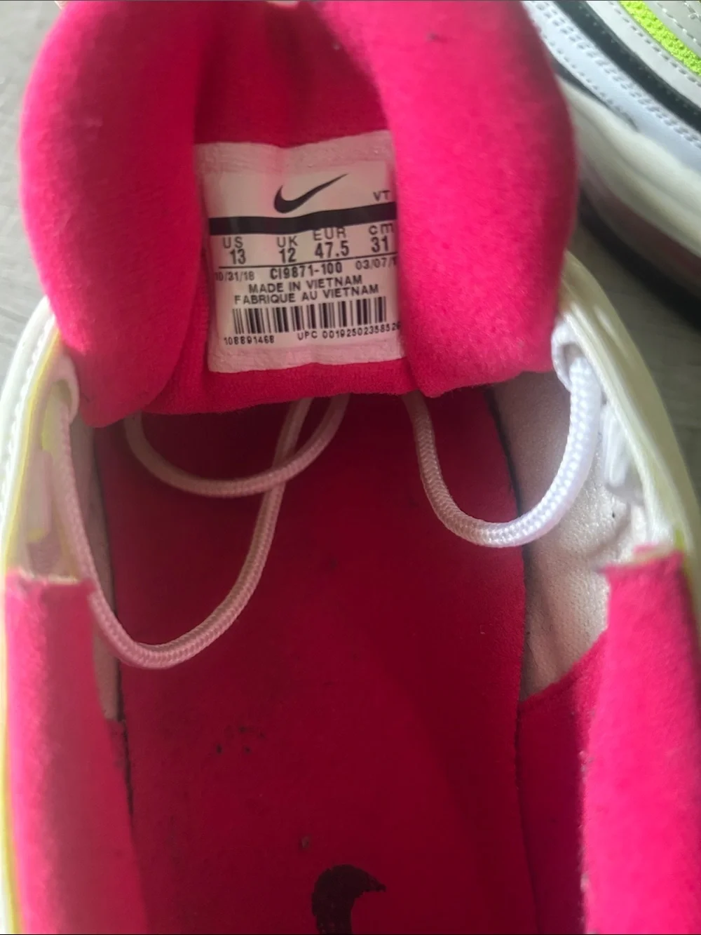 Nike Air Max 97 White Rush Pink Volt